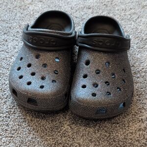 Black/Glitter CROCS